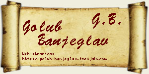 Golub Banjeglav vizit kartica